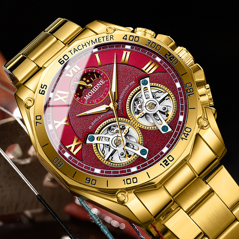 BINBOND Luxury Men Quartz Watches Fashion Concept Decorative Dial Casual Military Sports Wristwatch
