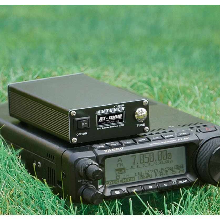 UNIVERSAL AT-100M ANTUNER HF ANTENNA TUNER 1.8MHZ-30MHZ 100W SWR POWER METER