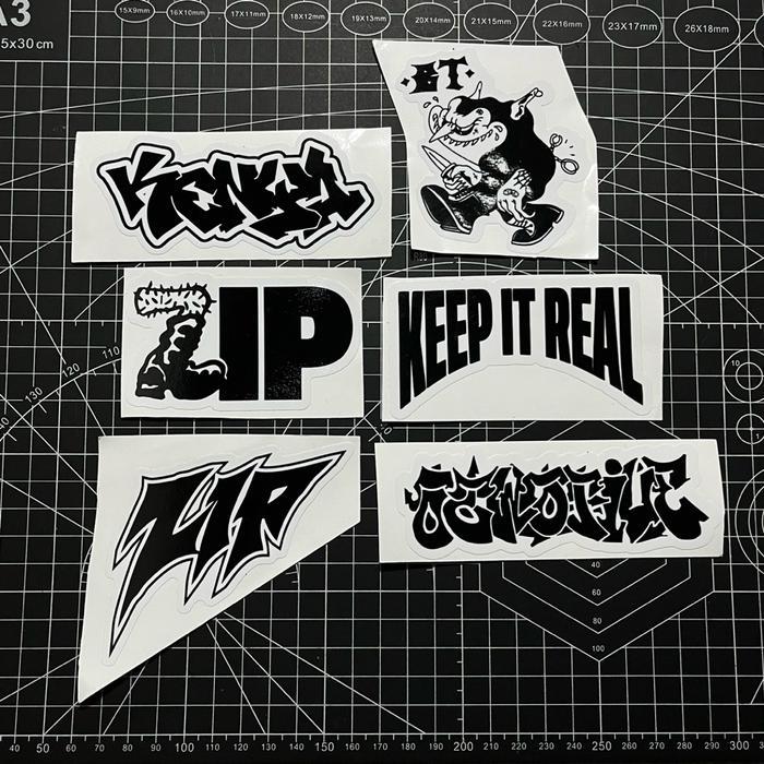 TERLARIS STICKER PACK BAND HARDCORE ZIP KENYA BT STIKER TUMBLER STIKER LAPTOP STIKER HP STIKER HELM
