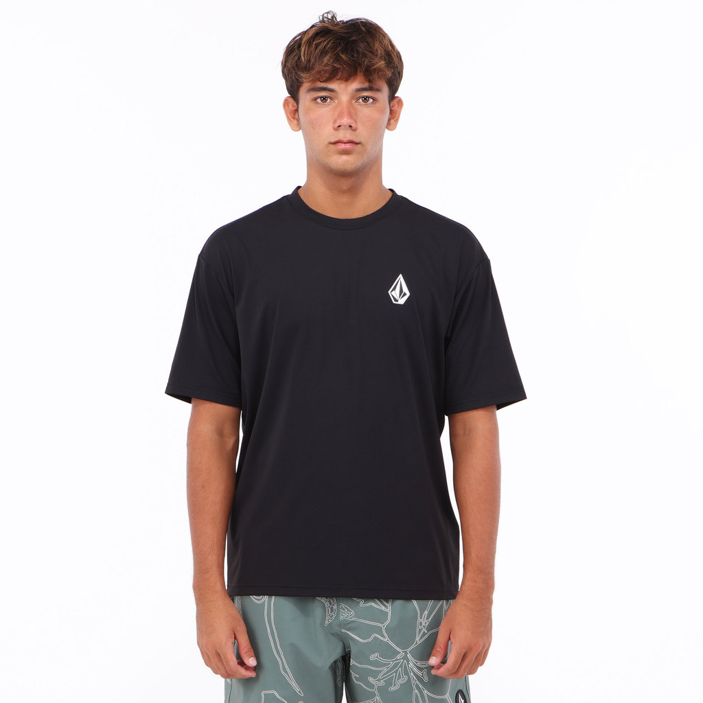 VOLCOM - IMTG TRUE TO BALI SURF BOXY SHORT SLEEVE RASHGUARD BLACK