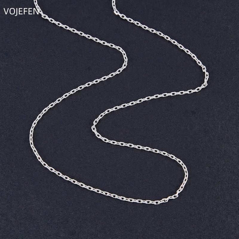 VOJEFEN PT950 Gold Necklaces Platinum Jewelry For Women PT Chains Female Platinum Jewellery