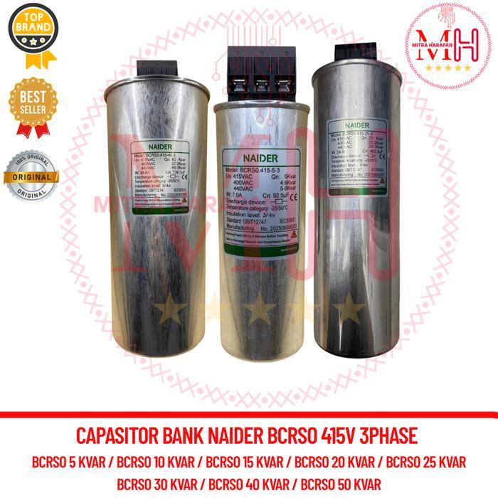 Capasitor Bank Naider 5 Kvar / 10 Kvar / 12,5 Kvar / 15 Kvar / 20 Kvar / 25 Kvar / 30 Kvar / 40 Kvar