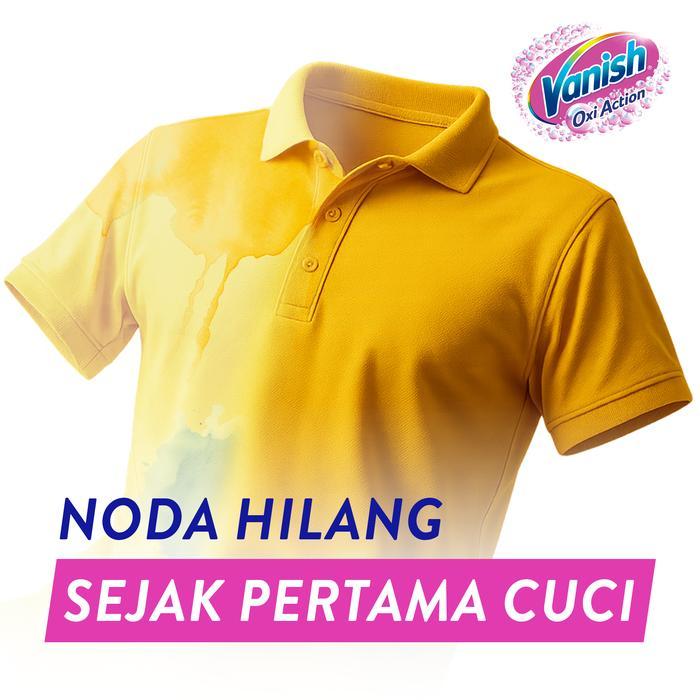 Premium Vanish Bubuk Penghilang Noda Pakaian Pink Pembersih Noda Baju Membandel 105Gr Terlaris