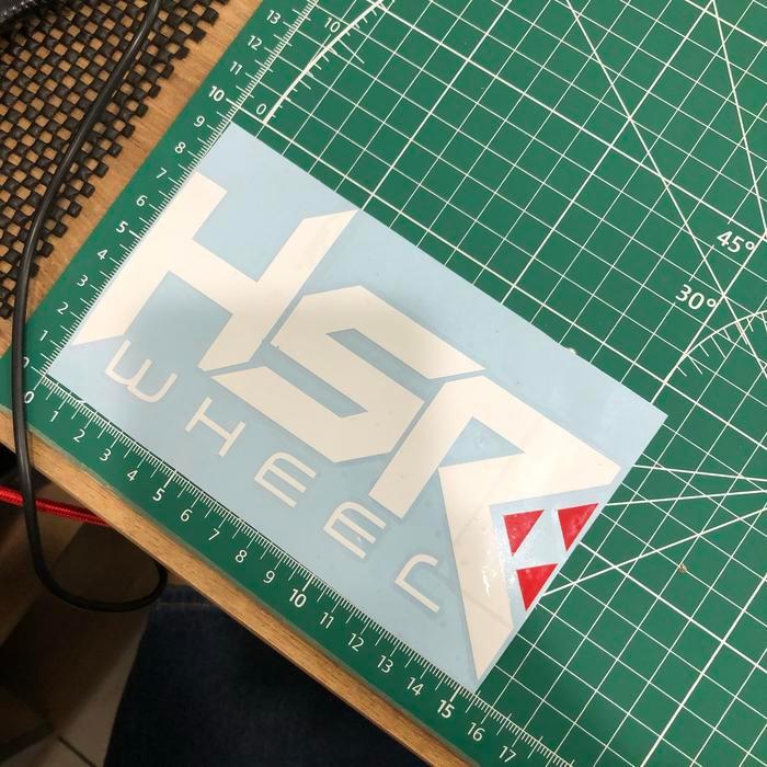 ORIGINAL Stiker Potong HSR untuk Ban Mobil Car Kursus Kreatif Desain Keren READY STOCK