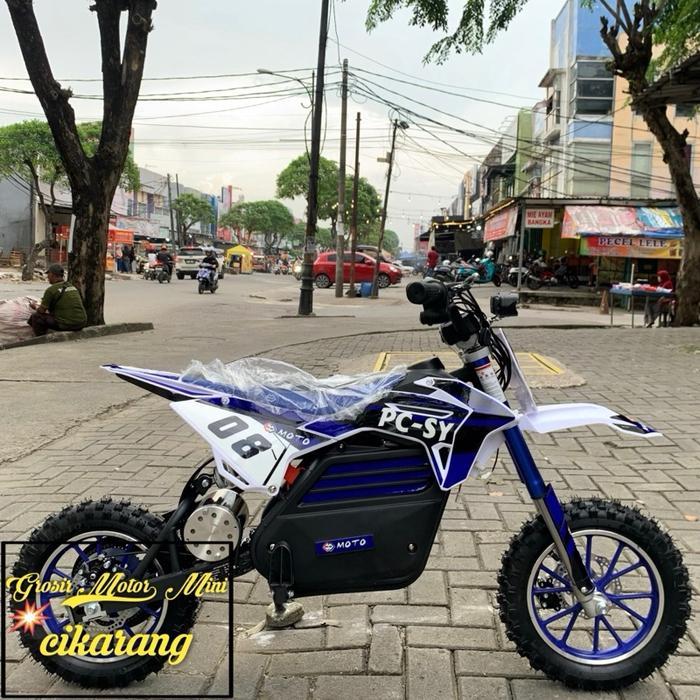 MOTOR MINI TRAIL ELEKTRIK PC-SY08 36VOLT 800WATT - Biru