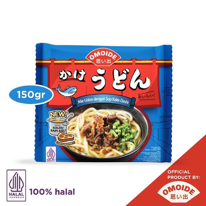 Omoide Kake Udon 150Gr / Udon / Mie Instan Kuah Rebus / Makanan Jepang Halal Instan / Mie Udon Halal
