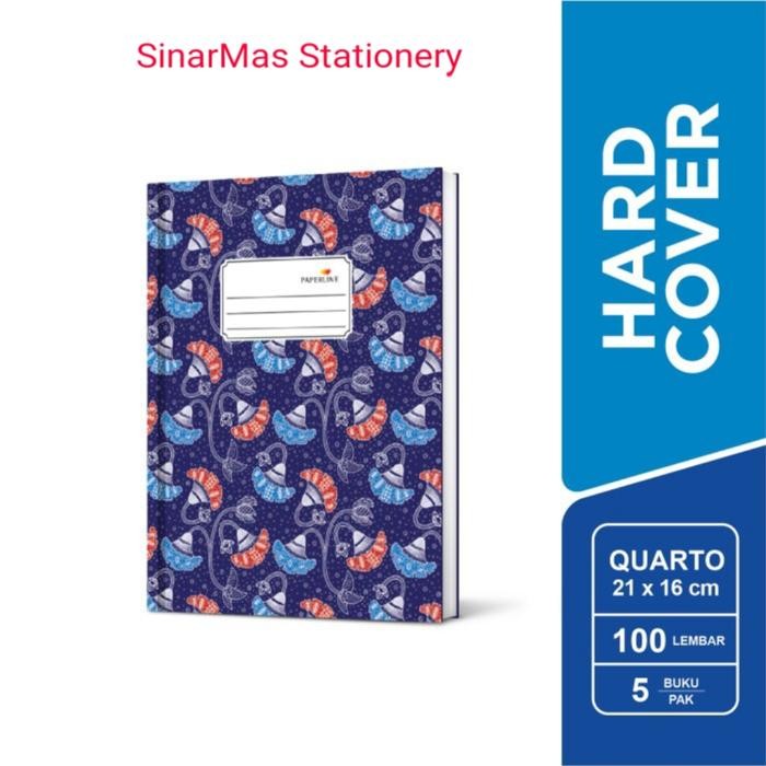 

New Buku Hard Cover Quarto 100 Paperline / Buku Kwarto / Buku Akutansi