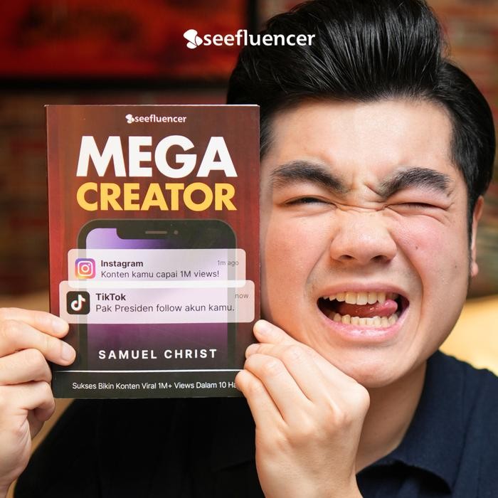 Buku Mega Creator By Samuel Christ Cara Bikin Konten Yang Selalu Viral 1M+ Views
