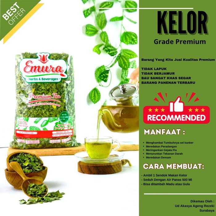 gwc5 Jual Teh Daun Kelor 1 Kg Premium 100% Organic