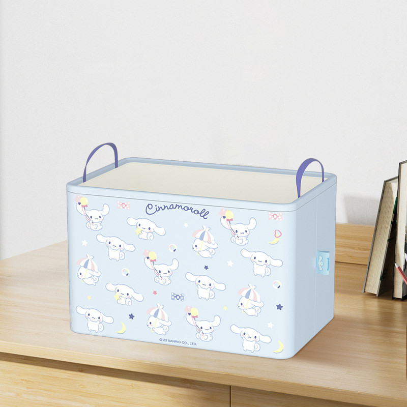 Cartoon Sanrio Square Storage Box Snack Book Storage Box Foldable Storage Box Large Capacity Storage