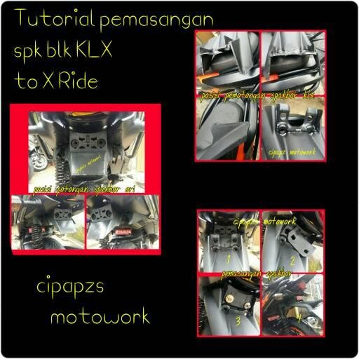 X Ride Spakbor Belakang Custom Klx