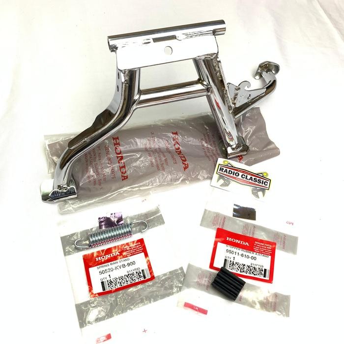 Stand Main (Standar Dua) Chrome Honda Scoopy & Beat Karbu Ori Ahm 50500Kvy870