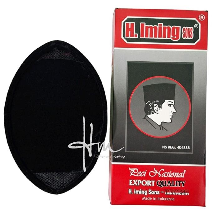 TERMURAH Peci H iming Sons Kopiah Songkok Hitam Dewasa Pria Muslim Nyaman Haji READY STOCK