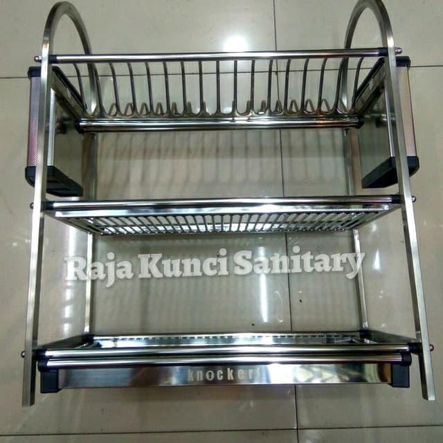 Rak Piring Knokers WJD 650 Stainless SUS 304 /Rak Piring Stainless 304