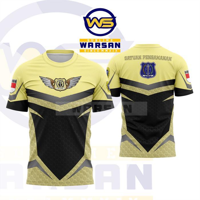 Termurah JERSEY SATPAM FULL PRINTING / KAOS OBLONG SATPAM DRYFIT SPORTY LENGAN PENDEK Promo