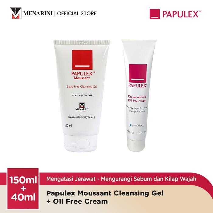 Papulex Moussant Cleansing Gel 150ml + Papulex Oil Free Cream 40ml