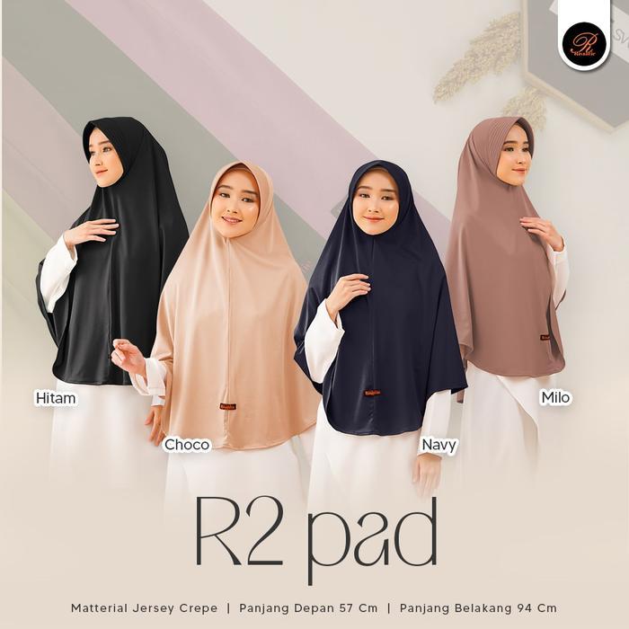 Kerudung Rivantie R2 Pad / Bahan Jersey Creb