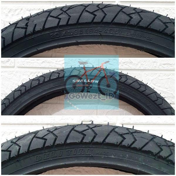 Ban Luar Sepeda Ukuran 20 X 1.90 / 1.95 Swallow Lizard Anak Lipat Bmx