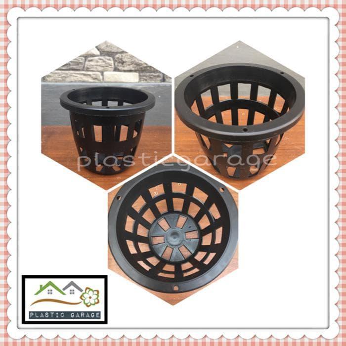 Pot Hidroponik 10 Cm Hitam Net Pot Besar Pot Anggrek Grosir Murah