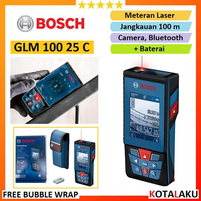 Meteran Laser 100m Ukur Jarak Digital Range Finder Bosch GLM 100 25 C