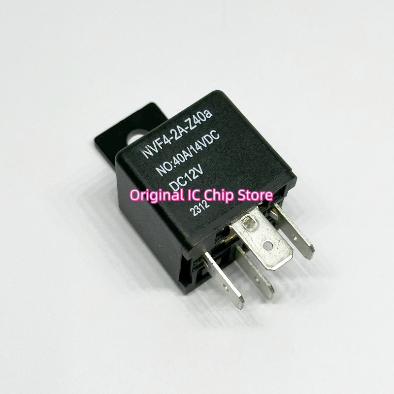 2PCS NVF4-2A-Z40A DC12V inline 4-pin automotive relay, brand new in stock quality assurance