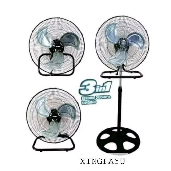 BEST SELLER KIPAS ANGIN DUDUK DINDING MEJA YAMAKAWA 18 INCH 3IN1