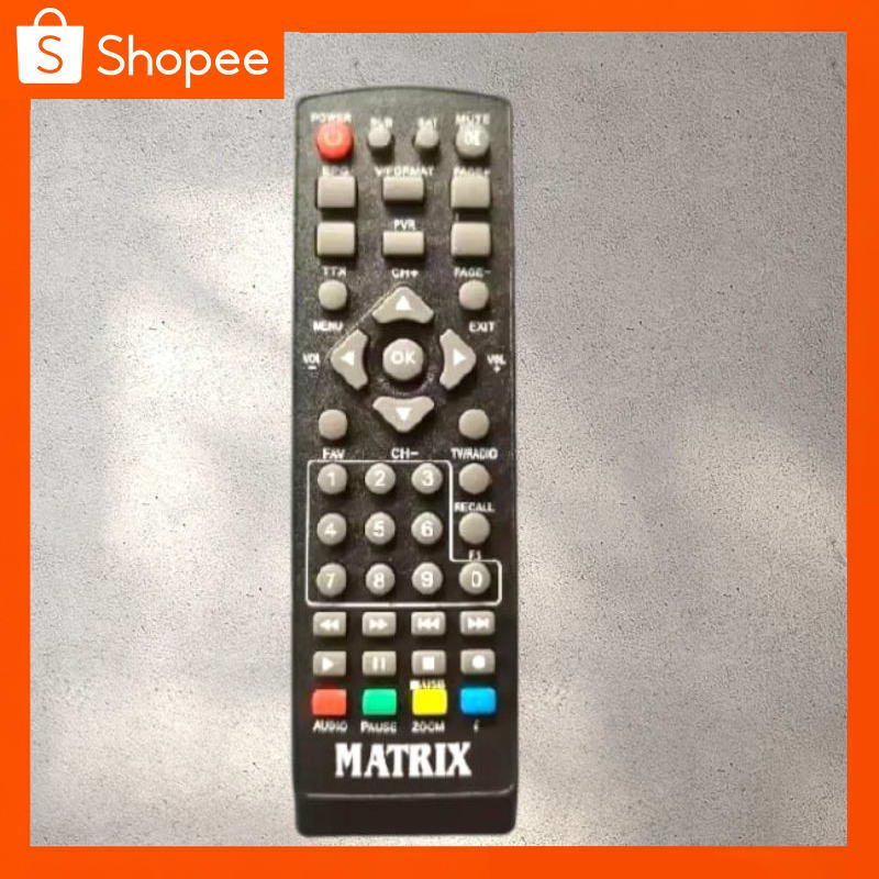 Remot set top box matrix Garuda biru/Remot matrix Garuda biru TANPA SETTING FREE BUBBLE - LANGSUNG P