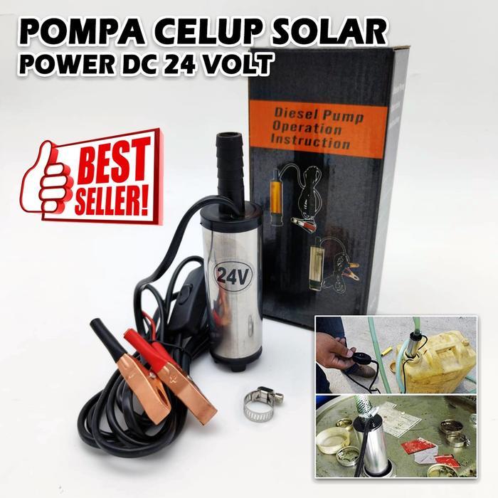Pompa Celup Solar Mini DC 24V Mesin Pompa Minyak Solar 24 volt
