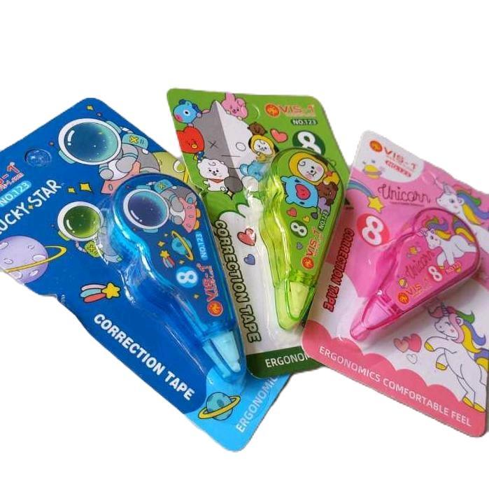 Tipe Ex Roll Motif Karakter Correction Tape Kartun BT21 BTE Termurah Penghapus Tip Ex Anak Tipex