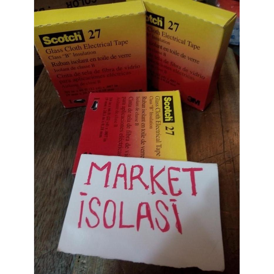 Isolasi / Solasi/ Solatip Listrik Scotch / Scoth 27 3M Terlaris