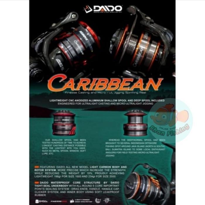 Terbaru Reel Daido Caribbean Ul Double Spool