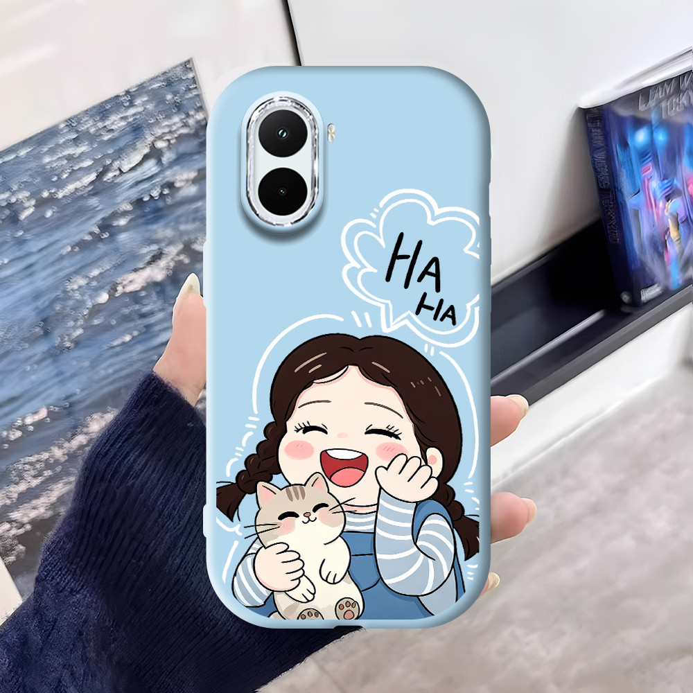 Phone Case Silikon Imut Cesing For Xiaomi Poco M7 4G Untuk Casing Hp Softcase Fashion Fancy Silicone