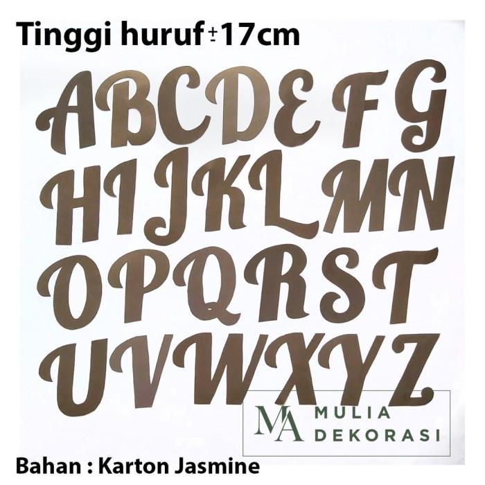 Terbaru Tulisan Inisial Per Huruf Dekorasi Backdrop Lamaran Nikahan Karton