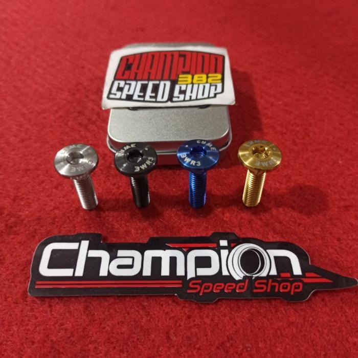 Baut Dudukan Step Belakang Titanium WR3 Kawasaki ZX-25R ZX25R ZX 25R