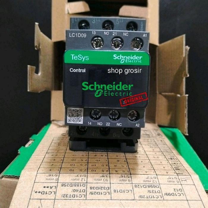 Kontaktor Contactor Schneider Lc1D09D7 Lc1D0Kontaktor Magnet 3 Phase Schneider Electric Lc1D09D7