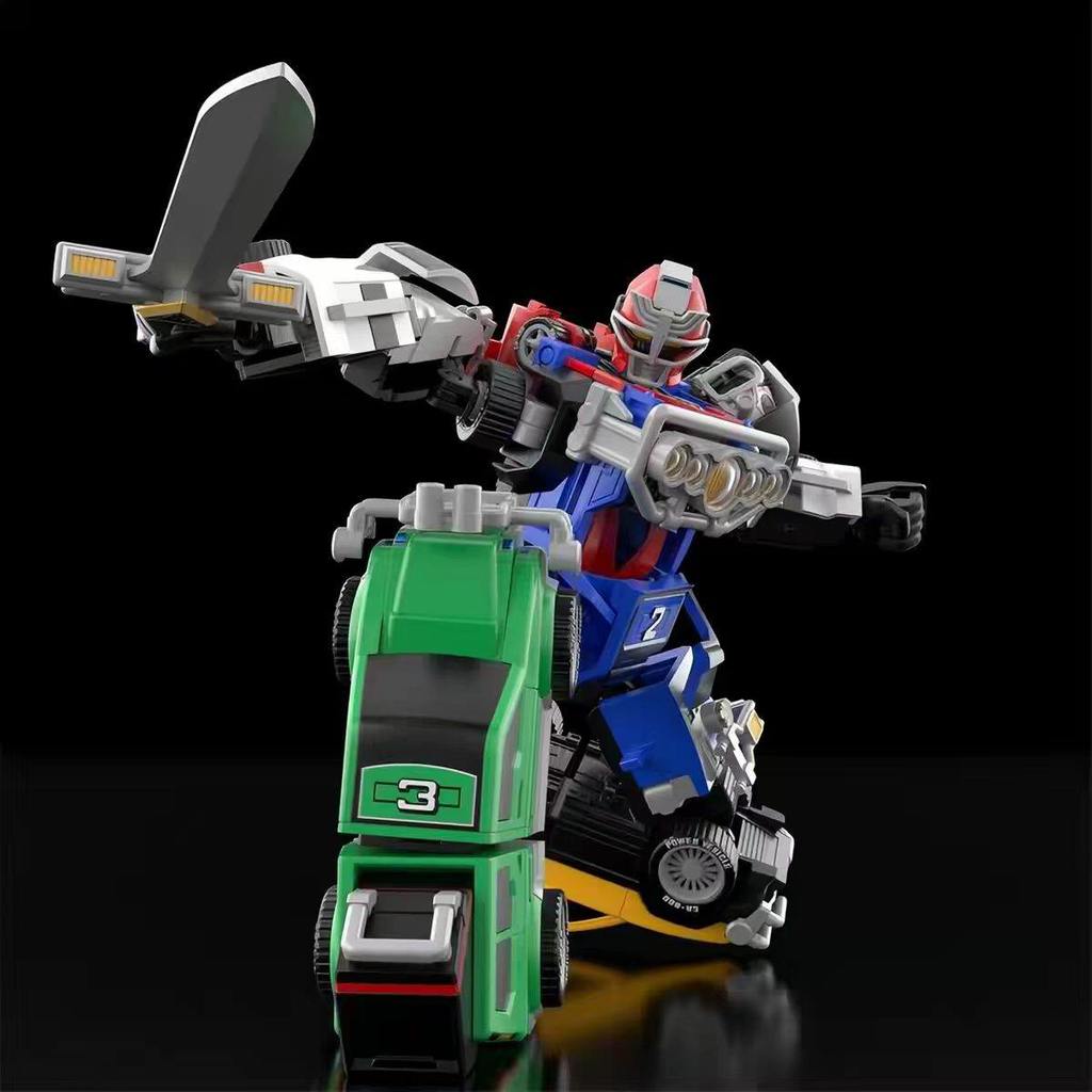 BANDAI SMP RV ROBO Action Figures Gekisou Sentai Carranger Anime Assembly Model Collection Toy Gift