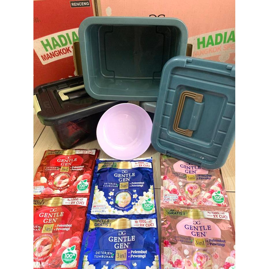 Premium 20 Gentle Gen + 1 Box Container + 1 Mangkok- Detergen Cair + Box Container Original