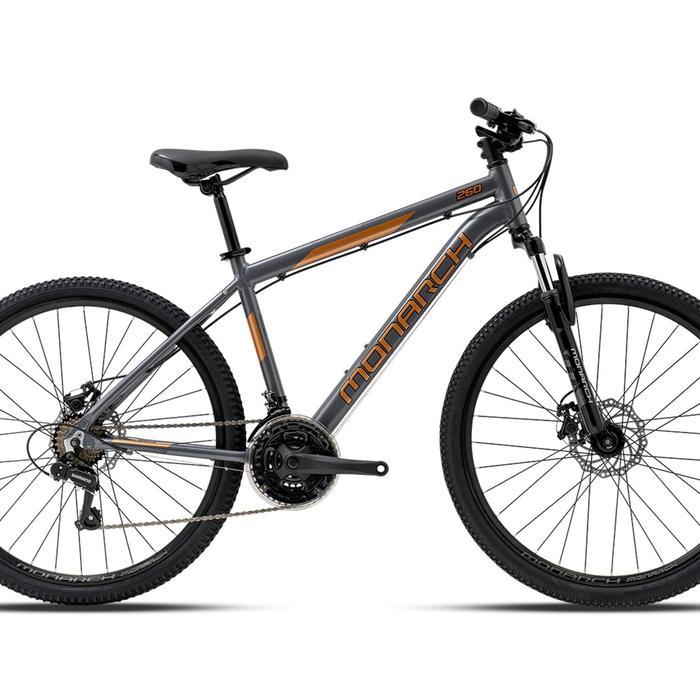 SEPEDA MTB (POLYGON) MONARCH 260 ALLOY FRAME 26 Inch 3x7 Sp - Abu-Abu