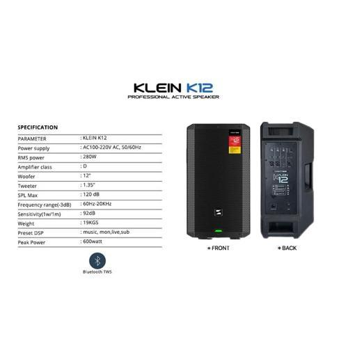 Krezt Pro Klein K12 Klein K-12 12 Inch Active Speaker With Dsp Speaker Aktif