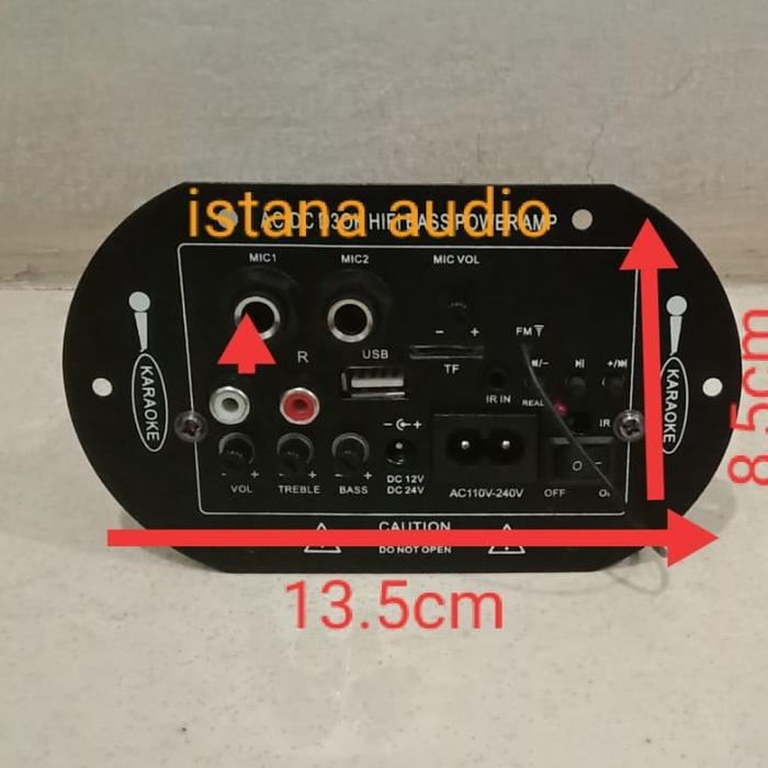 KIT BASTUBE AMPLIFIER HI FI STEREO BASS POWER BLUETOOTH & KARAOKE