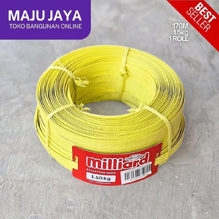 Ready Stock (Cod) Ban Plastik Milliard Strapping Band 16Mm 1.5Kg @170M/Roll Tali Packing Pp Pengikat