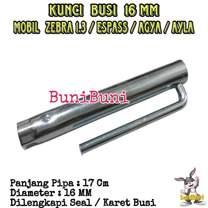 Kunci Busi Zebra 1.3 / Kunci Busi Pipa Untuk Mobil Zebra 1.3 S89 / Espass / Agya / Ayla / Taruna /