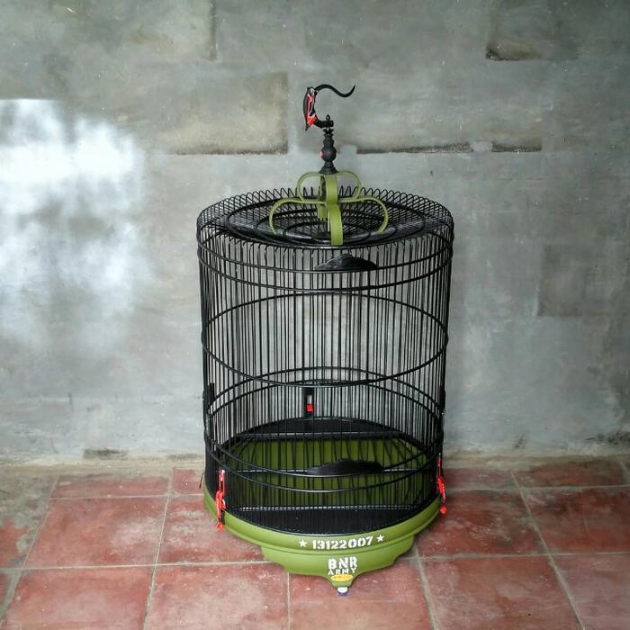 Kandang burung Murai BNR ARMY PVC full set