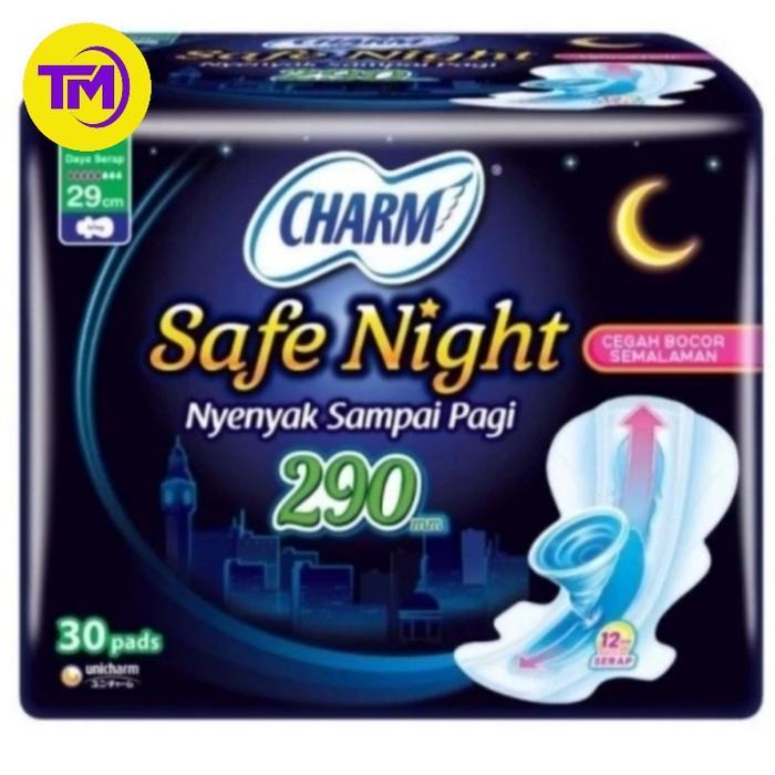 Pembalut Charm Night 29 Cm Isi 30 Pads