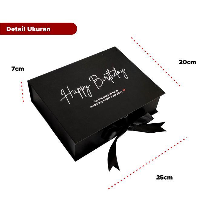 Hardbox 25x20x7 Custom Satuan Buka Kancing Pita Box Hampers Giftbox Box Kemasan Packaging Bidesmaid
