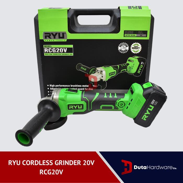 Ryu Cordless Grinder RCG20V - Mesin Gurinda Baterai