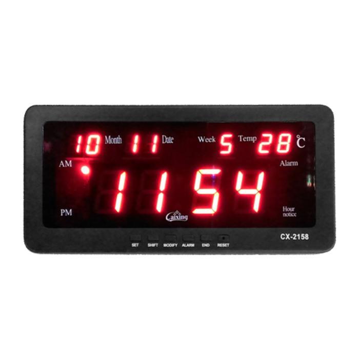 Jam Meja Modern Jam Digital Meja Dan Dinding Cx-2158 Listrik Merah Jam Meja Aesthetic Minimalis