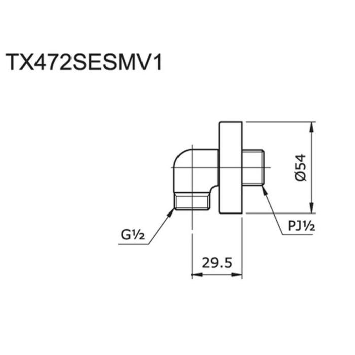 TOTO wall outlet TX472SESMV1 TX 472SESMV1