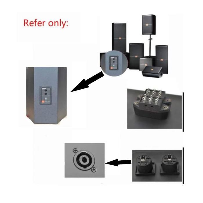Pelat Tatakan Terminal Speakon Speaker - Plate Terminal Spikon Jbl