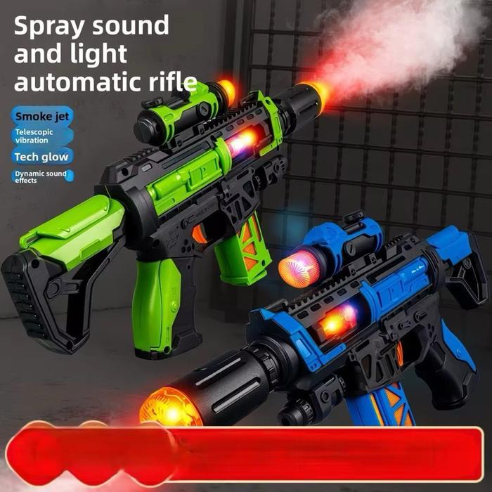 Promo Mainan Anak Pistol Music & Laser Getar Mainan Senjata Mainan Terlaris